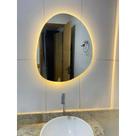 Espelho Grande 60*70 Orgânico Com Led Quente Luz amarela Espelho Grande 60*70 Orgânico Com Led Quente Luz amarela