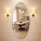 Espelho Grande Corpo Inteiro 115x60 Orgânico Luxo Decoração