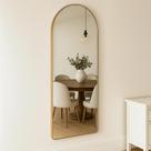 Espelho Grande Corpo Inteiro Base Reta Moldura Alumínio Quarto Sala Hall Pinterest 110x50cm Lopazzi