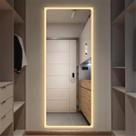Espelho Grande Retangular 150x40 Decoração Corpo Inteiro com LED - Luz fria e Luz quente