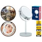 Espelho Iluminado Dupla Com Iluminação Face Giratório Espelho Iluminado Dupla Com Iluminação Face Giratório