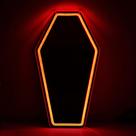 Espelho Kavaas Neon Coffin Gothic LED Light 43x24cm