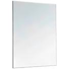 Espelho Lapidado 80x40cm Retangular 3mm com Suporte, Dupla Face ou Botão Francês