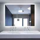 Espelho lapidado bisotê Iluminado com LED Frio - 50x90cm Espelho lapidado bisotê Iluminado com LED Frio - 50x90cm