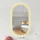 Espelho Lapidado Oval Iluminado com led quente - 60x100cm