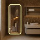 Espelho Led Jateado Borda Infinita Luxuoso Sala Banheiro Quarto Hall Bivolt Espelho Led Jateado Borda Infinita Luxuoso Sala Banheiro Quarto Hall Bivolt