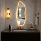 Espelho Led Luxo Bivolt Para Sua Decoração Premium Sala Salão Quarto Closet Hall