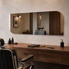 Espelho Lopazzi 150cm Barbearia Moderna Salão Masculino Lapidado Vidro Temperado
