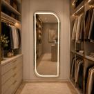 Espelho Lopazzi Arcos Led Jateado 3 Cores Botão Touch 170x70cm para Closet,Quarto,Salão e Camarim Espelho Lopazzi Arcos Led Jateado 3 Cores Botão Touch 170x70cm para Closet,Quarto,Salão e Camarim