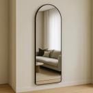 Espelho Lopazzi Grande Corpo Inteiro Base Reta Moldura Alumínio Quarto Sala Hall Pinterest 110x50cm Lopazzi