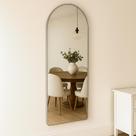 Espelho Lopazzi Grande Corpo Inteiro Base Reta Moldura Alumínio Quarto Sala Hall Pinterest 110x50cm Lopazzi