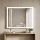 Espelho Lopazzi Iluminado LED Touch 80x90cm Retangular Decorativo para Maquiagem e Quarto