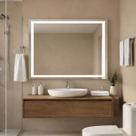 Espelho Lopazzi Inteligente com LED Touch 80x90cm Retangular Design Moderno Decorativo Espelho Lopazzi Inteligente com LED Touch 80x90cm Retangular Design Moderno Decorativo