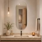 Espelho Lopazzi Oval 70x50 Borda Lapidada Sem Moldura Lavabo Banheiro Suporte Invisível Espelho Lopazzi Oval 70x50 Borda Lapidada Sem Moldura Lavabo Banheiro Suporte Invisível