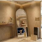 Espelho Lopazzi Oval com Base Reta Grande 170x70 Corpo Inteiro Suporte de Chão Moldura de metal