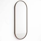 Espelho Lopazzi Oval Grande Corpo Inteiro 150x50 Decoração Moldura em Metal Espelho Lopazzi Oval Grande Corpo Inteiro 150x50 Decoração Moldura em Metal