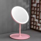Espelho Maquiagem De Mesa Com Cabo Usb E Ring Light Led