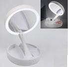 Espelho Mesa Dupla Face Luz Led Com Aumento 10x Maquiagem Salão Espelho Mesa Dupla Face Luz Led Com Aumento 10x Maquiagem Salão