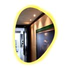 Espelho Moderno Orgânico 51cm Banheiro Sala Decorativo C/Led Espelho Moderno Orgânico 51cm Banheiro Sala Decorativo C/Led