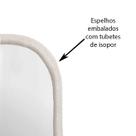 Espelho Multiuso Lapidado Pendurador 60x40 cm Oblongo