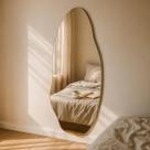 Espelho Orgânico 150x60 Vênus Parede Decorativo Design Moderno Assimétrico Sem Moldura