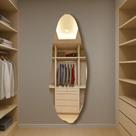 Espelho Orgânico Arte Moderna Luxo Sala Closet Quarto Hall Ekasa