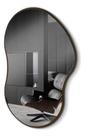 Espelho Orgânico Cloud 60x40cm Moldura Couro Moderno Premium -