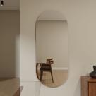 Espelho Organico de luxo 170x70 Moderno Revestido em Mdf