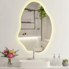 Espelho Orgânico LED Touch 90x60cm Elegante Moderno MR-BH003 Alira Home