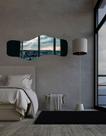 Espelho Orgânico Luxo Grande 150 X 60 Corpo Inteiro Moderno Orgânico Luxo Lapidado Com Suporte