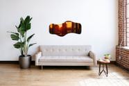 Espelho Orgânico Luxo Grande 90 X 60 Moderno Lapidado Com Suporte