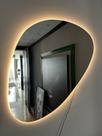 Espelho Orgânico Médio Decorativo 95cm Com Led Branco Quente Espelho Orgânico Médio Decorativo 95cm Com Led Branco Quente