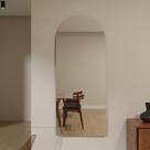 Espelho Orgânico Pinterest 110x50cm Grande Modelo Flame Retrô Decorativo Sala Quarto Banheiro Adnet