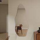 Espelho Orgânico Pinterest 110x50cm Grande Modelo Flame Retrô Decorativo Sala Quarto Banheiro Adnet