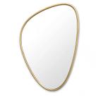 Espelho Orgânico Suporte Corpo Inteiro Dourado 60x40cm Luxo