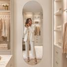 Espelho Oval 150x40cm Corpo Inteiro Decorativo Solis Lopazzi Closet Quarto Feminino Espelho Oval 150x40cm Corpo Inteiro Decorativo Solis Lopazzi Closet Quarto Feminino