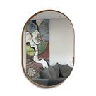 Espelho Oval 60x40cm com Moldura
