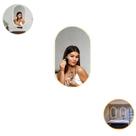 Espelho Oval De Parede Mirror Com Led Branco Frio Ou Quente
