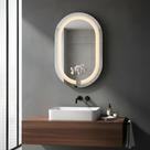 Espelho Oval Grande 75x50cm Iluminado -