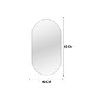 Espelho Oval Grande Decoração Moderna Bonita Luxo Lapidado 60x40 Orgânico Espelho Adesivo