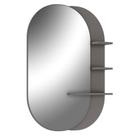 Espelho Para Banheiro 70 Cm Com Prateleiras Magneto Nogal