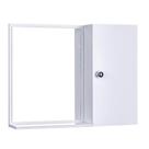 Espelho para Banheiro com Armário cor Branco com Porta Fechamento Lento Espelho para Banheiro com Armário cor Branco com Porta Fechamento Lento