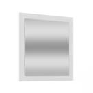 Espelho para Banheiro Quadrado com Painel Clássico 85x80cm Cor Branco - Movelbento