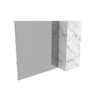 Espelho para Banheiro Suspenso 80cm com 1 Porta Lateral MDP Branco Tecnomobili Cor:Marmore/Branco Espelho para Banheiro Suspenso 80cm com 1 Porta Lateral MDP Branco Tecnomobili Cor:Marmore/Branco