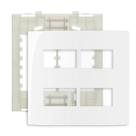 Espelho Placa 4x4 4 Postos Separados Com Suporte Sleek MarGirius Espelho Placa 4x4 4 Postos Separados Com Suporte Sleek MarGirius