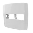 Espelho Placa 4x4 com Suporte 1+1 Módulo Separado Horizontal Linha Slim Ilumi - 83060 Espelho Placa 4x4 com Suporte 1+1 Módulo Separado Horizontal Linha Slim Ilumi - 83060