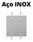 Espelho Placa De Piso 4x4 Aço Inox Cega Tampa Tramontina