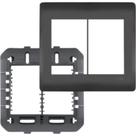 Espelho Placa Fame Habitat Black 4080 4X4 6Mod Espelho Placa Fame Habitat Black 4080 4X4 6Mod