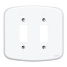 Espelho Placa P/ 2 Interruptores Simples F11 4x4 Fame Blanc Espelho Placa P/ 2 Interruptores Simples F11 4x4 Fame Blanc