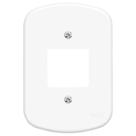 Espelho Placa P/ Interruptor Duplo Tampa F2 4x2 Fame Blanc Espelho Placa P/ Interruptor Duplo Tampa F2 4x2 Fame Blanc